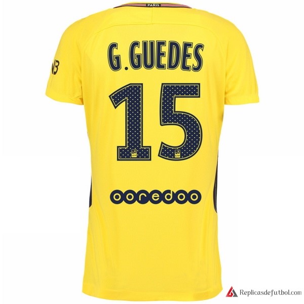 Camiseta Paris Saint Germain Segunda equipación G Guedes 2017-2018